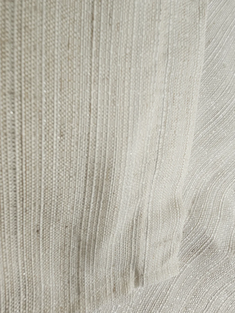 Textured White/Cream Shower Curtain, Never Used.